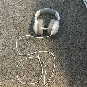 Razer white headphones.